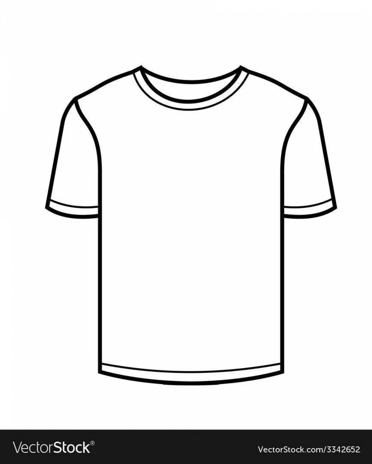 Colorful pre-k t-shirt coloring page