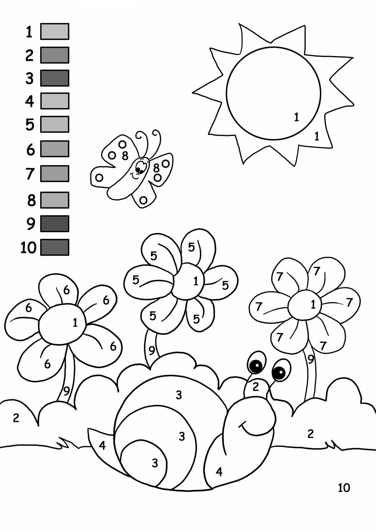 Luminous coloring book for children