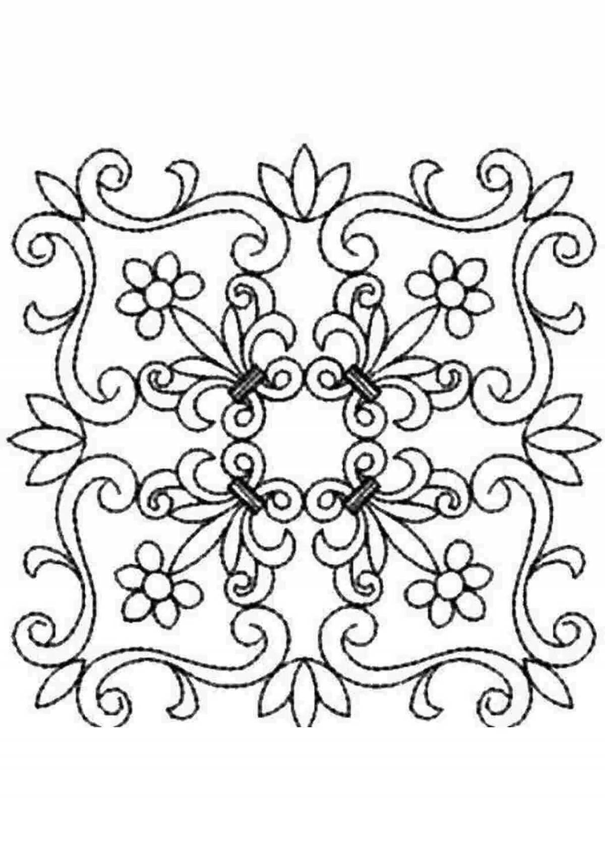 Coloring page happy scarf for kids