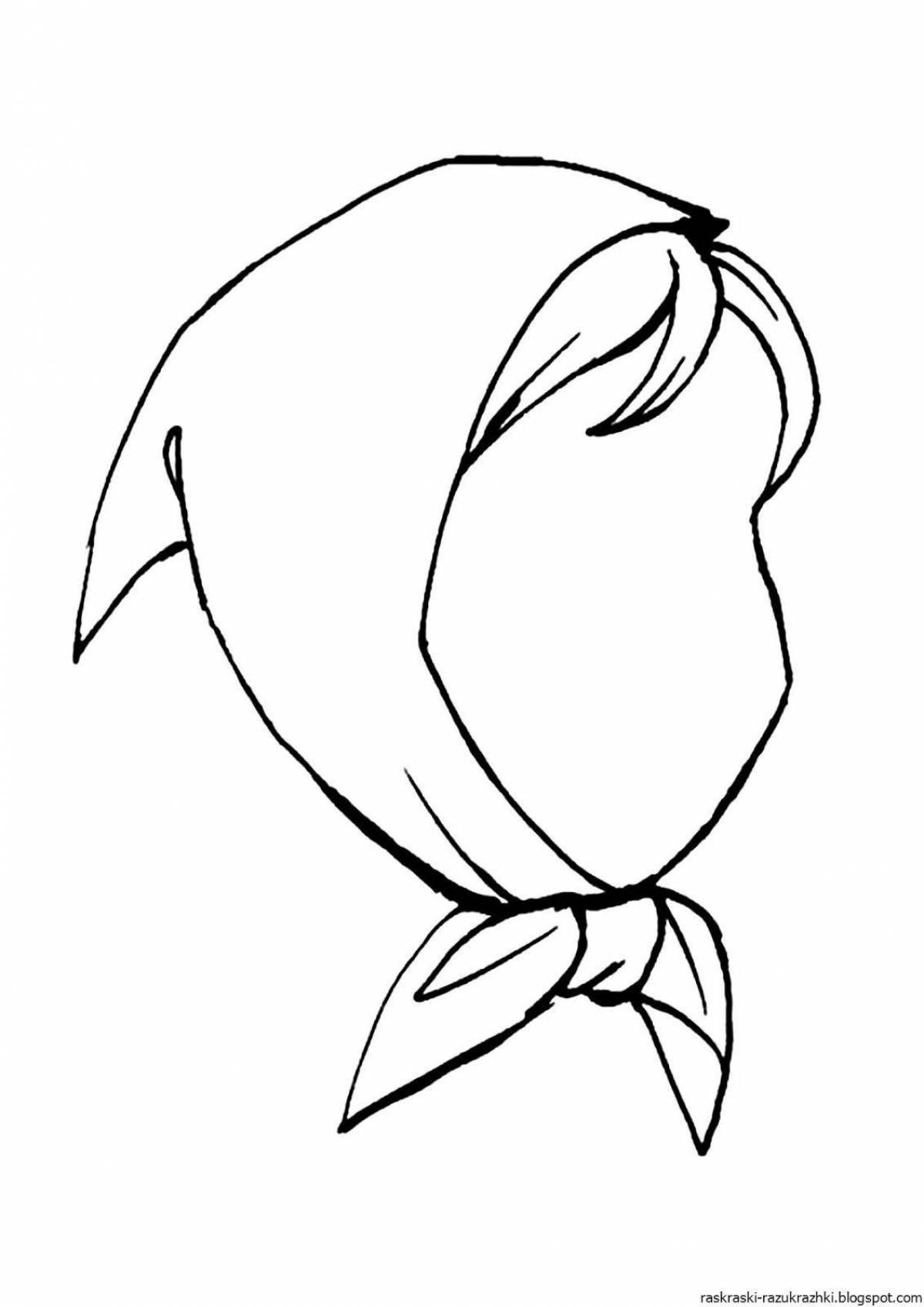 Great scarf coloring for kids