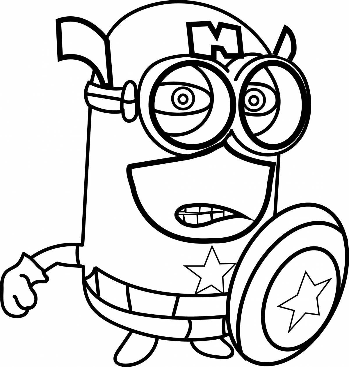 Color-party cool coloring page for kids