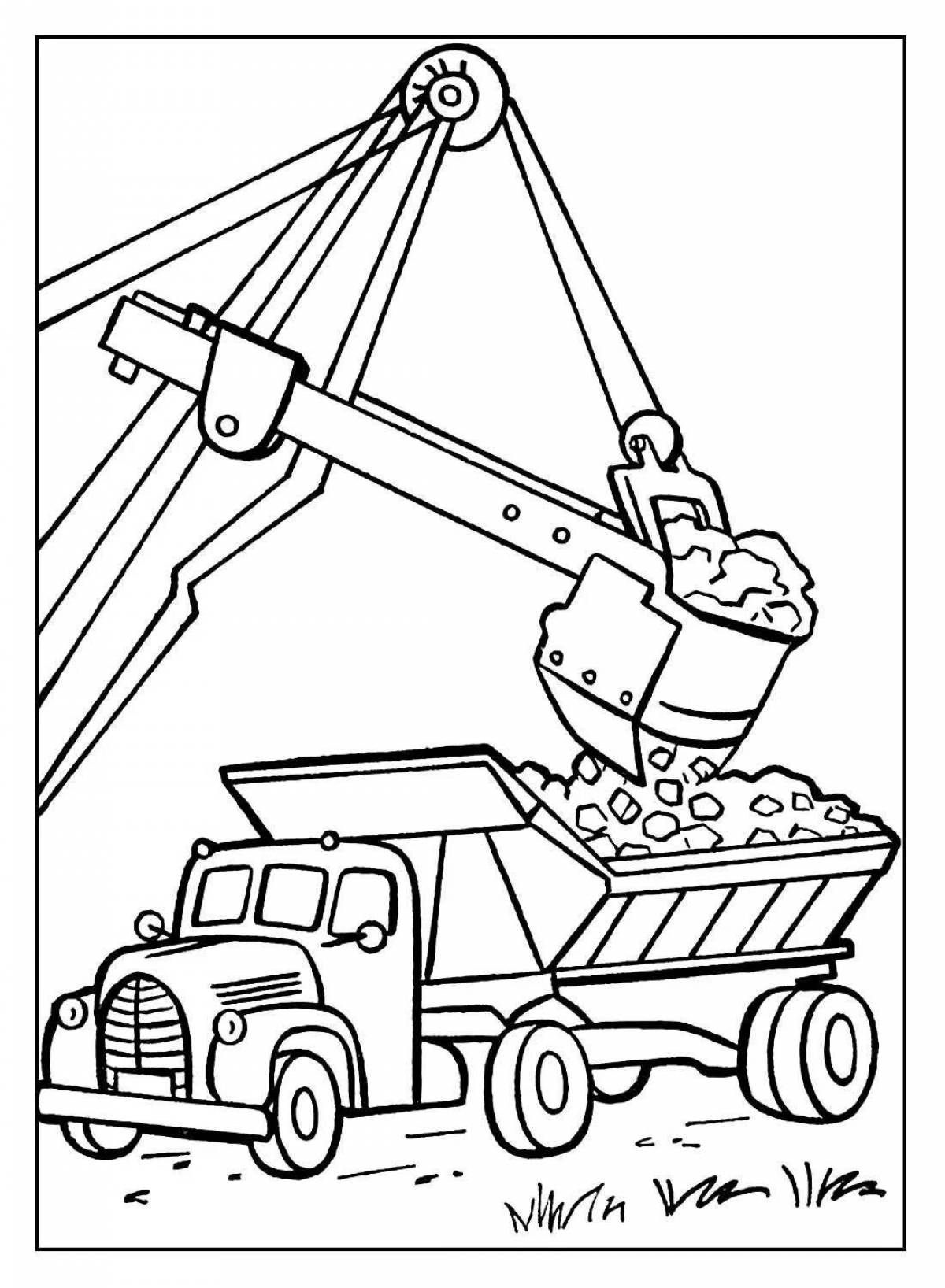 Кран раскраска распечатать. Раскраска экскаватор. Раскраска строительная техника. Раскраска "спецтехника". Строительные машины / раскраска.