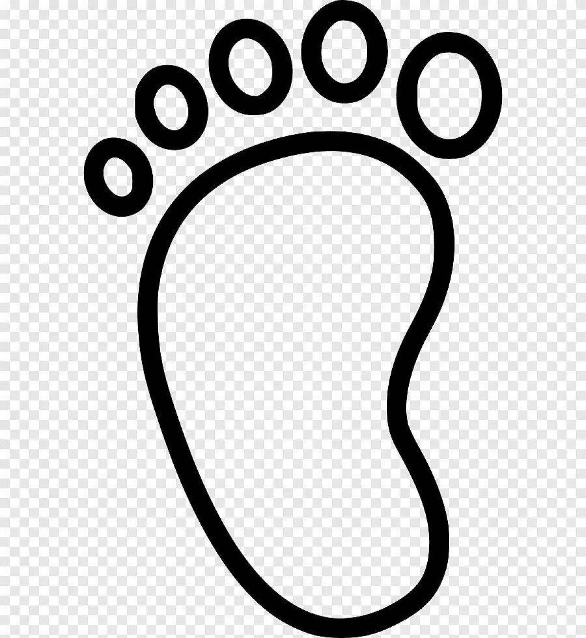 Shining footprints coloring book for kids