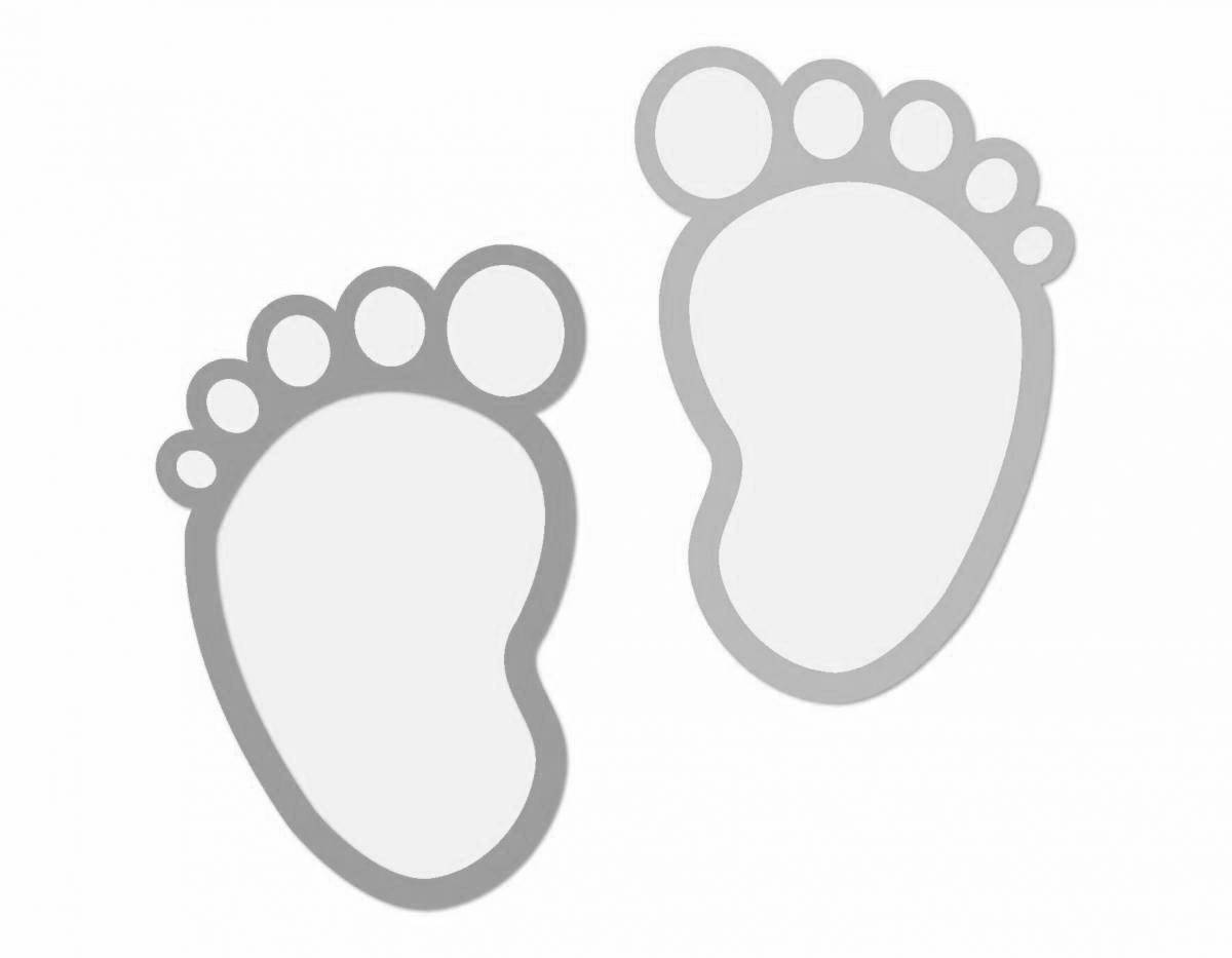 Amazing footprints coloring book for kids