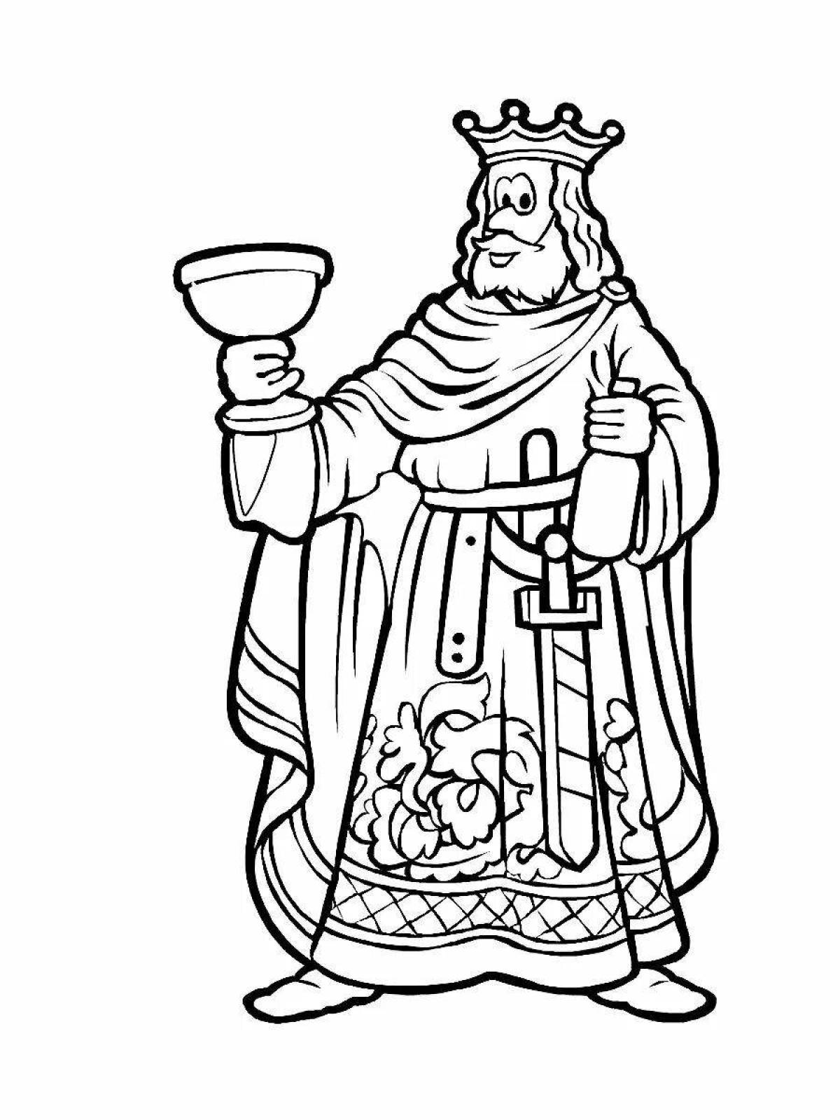 Great king coloring pages for kids