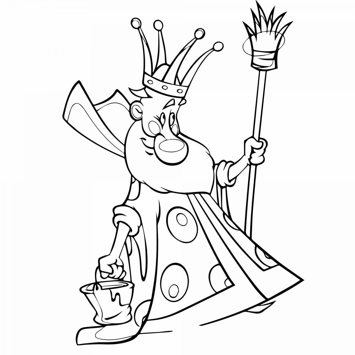 Glorious king coloring pages for kids