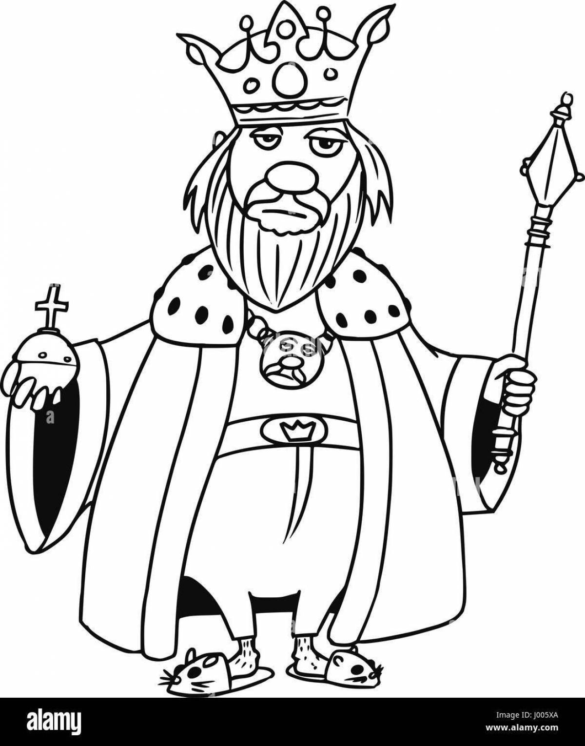 Fabulous king coloring book for kids