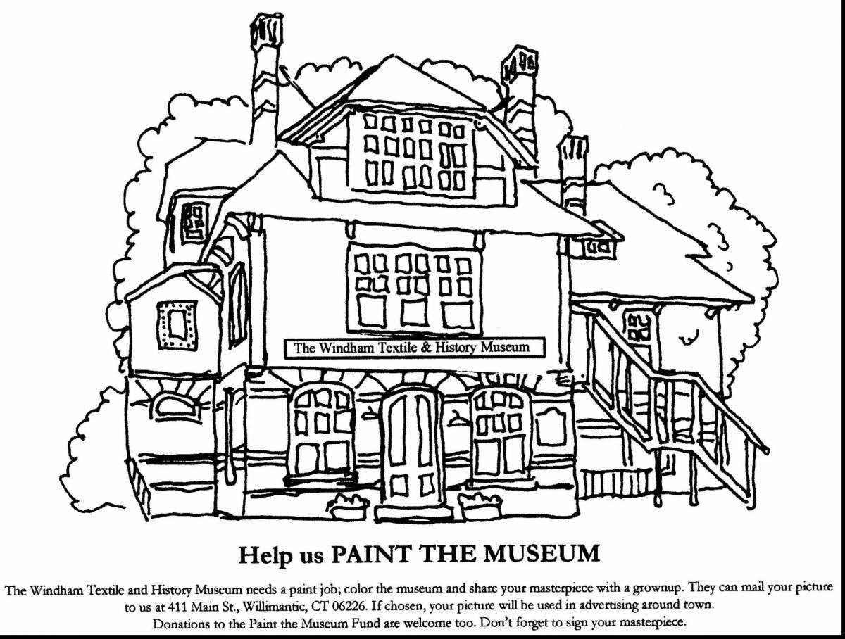 Exciting museum coloring book