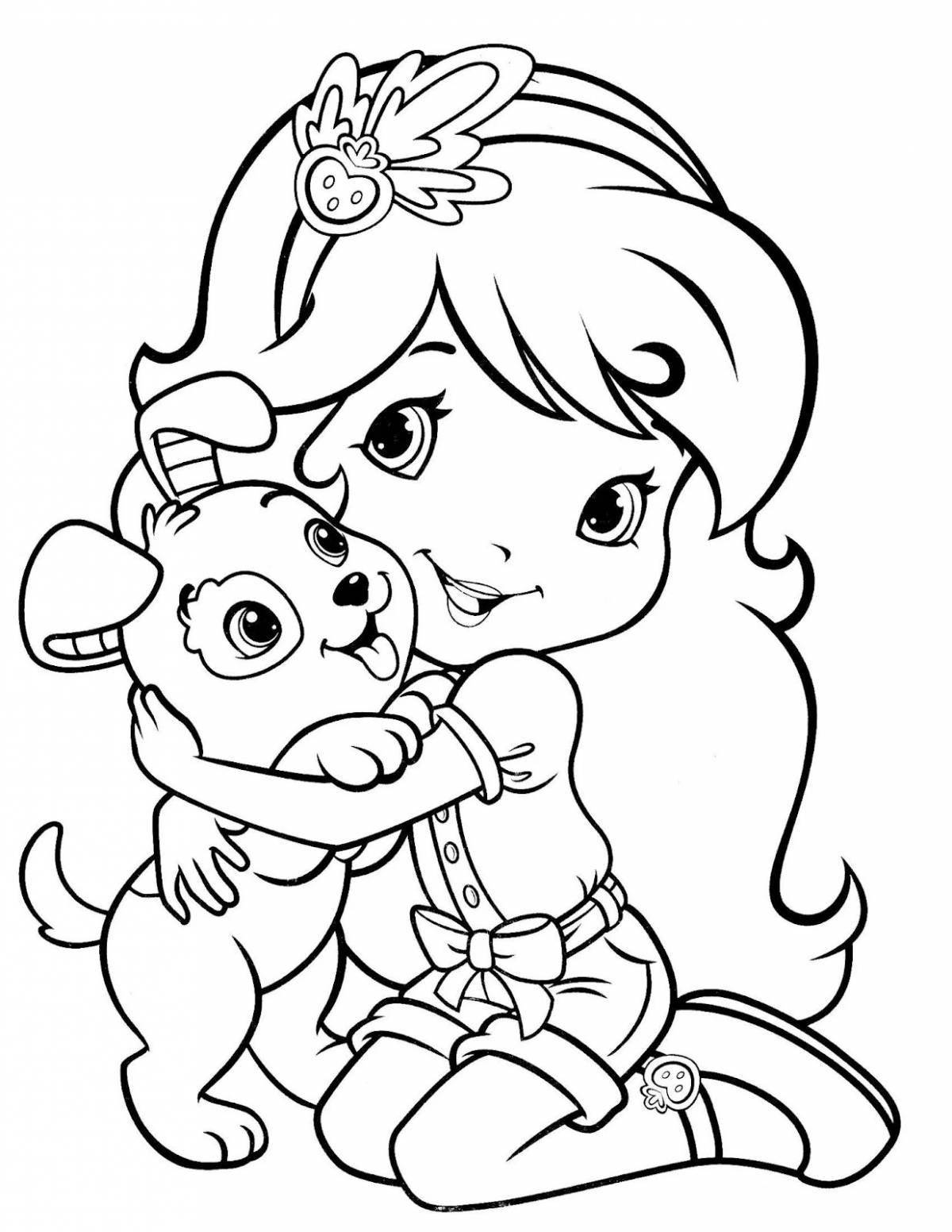 Adorable coloring book popular with kids