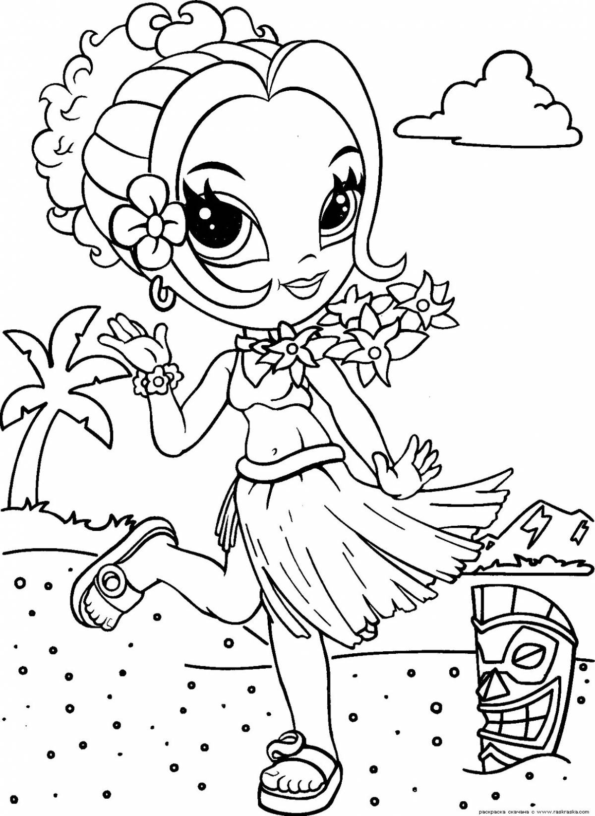 Stylish coloring book popular with kids