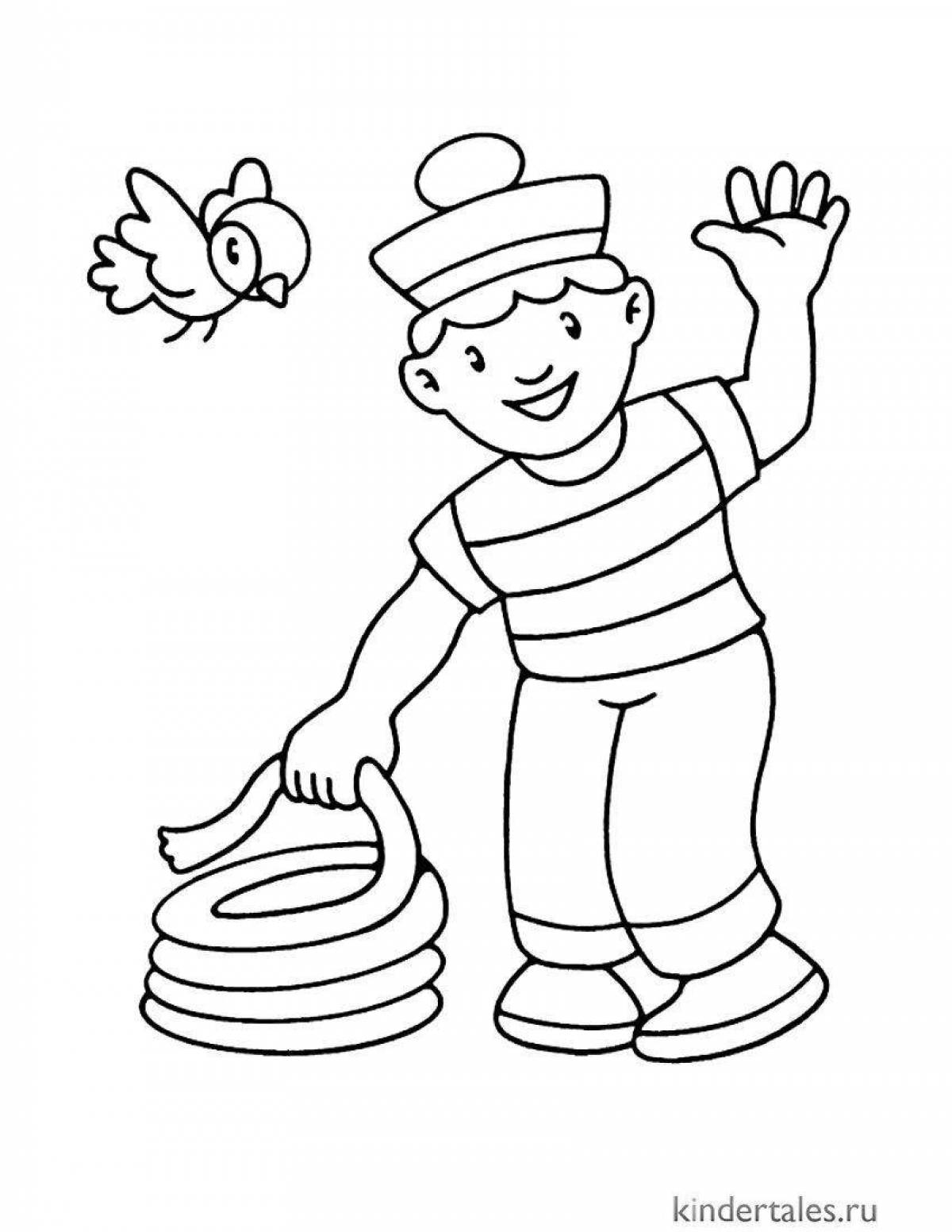 Сказочная хижина раскраски для детей