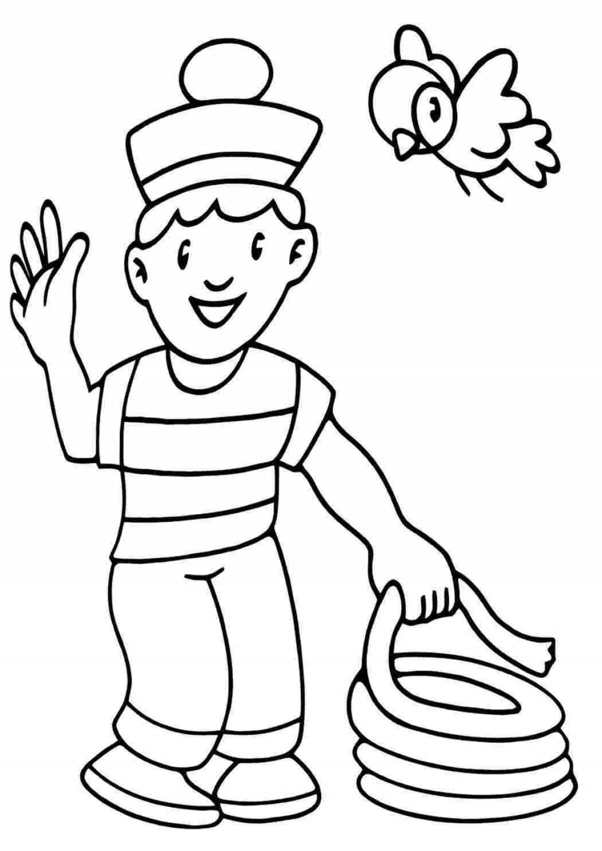 Amazing house coloring page for kids
