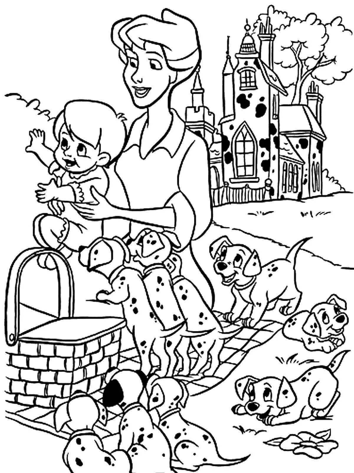An entertaining coloring story for children