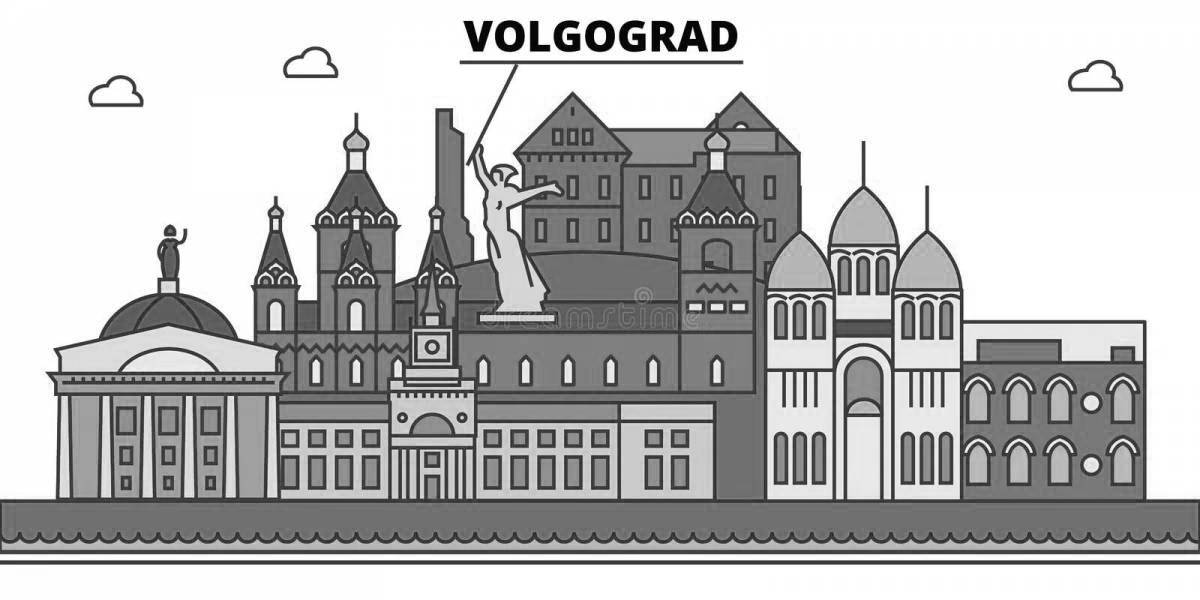 Fabulous Volgograd coloring book for children