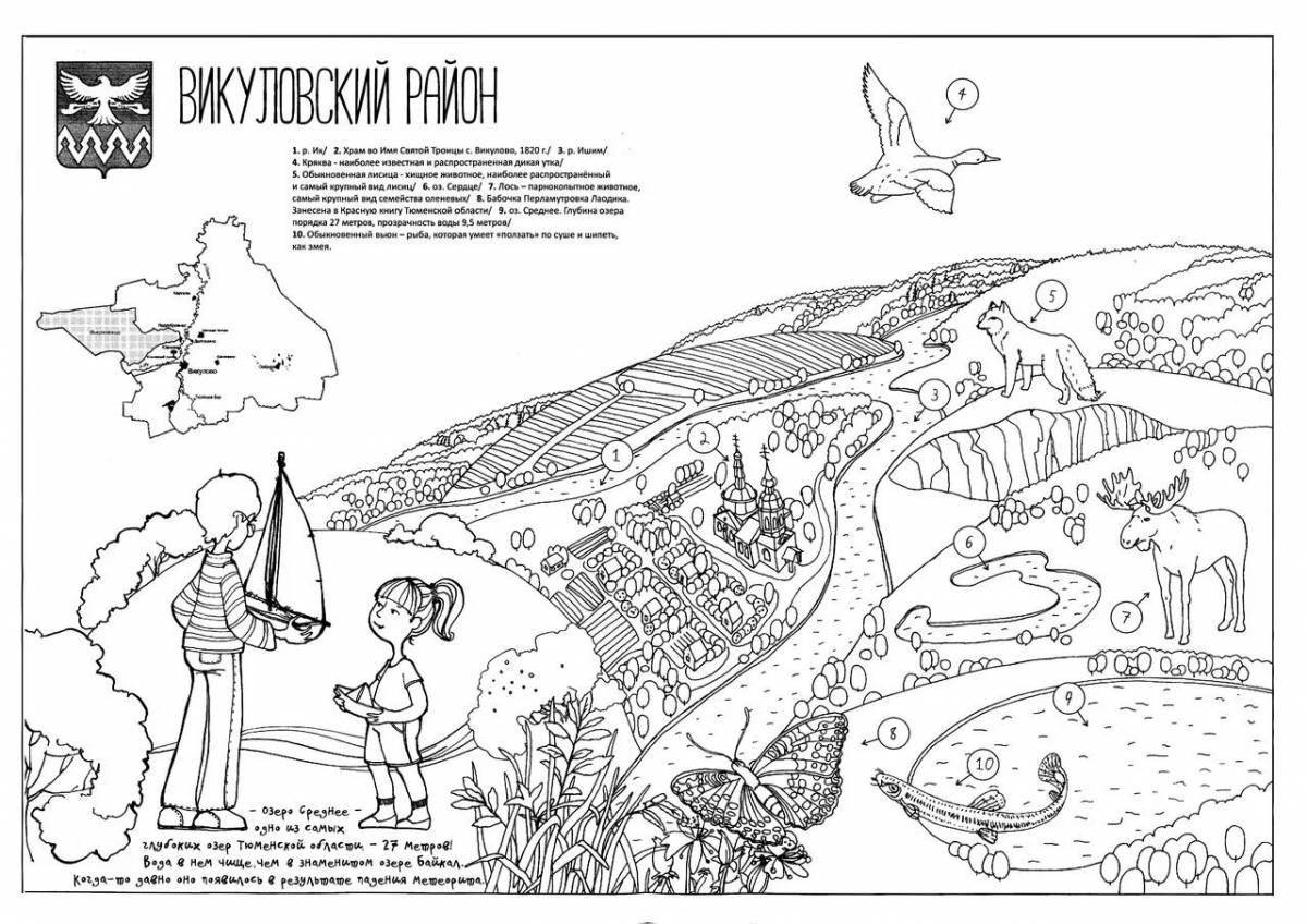 A fascinating Volgograd coloring book for children