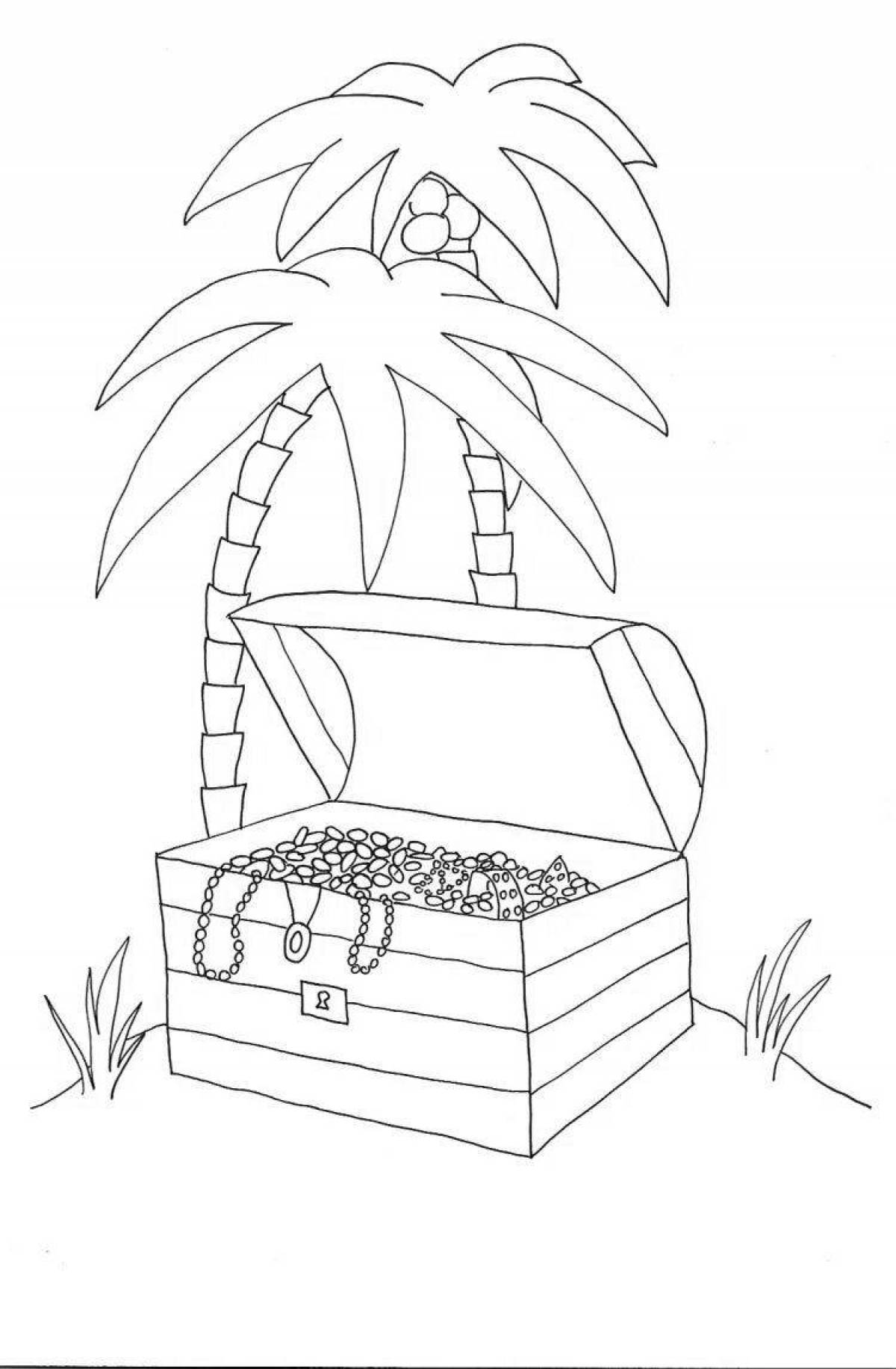 Wonderful island coloring pages for kids