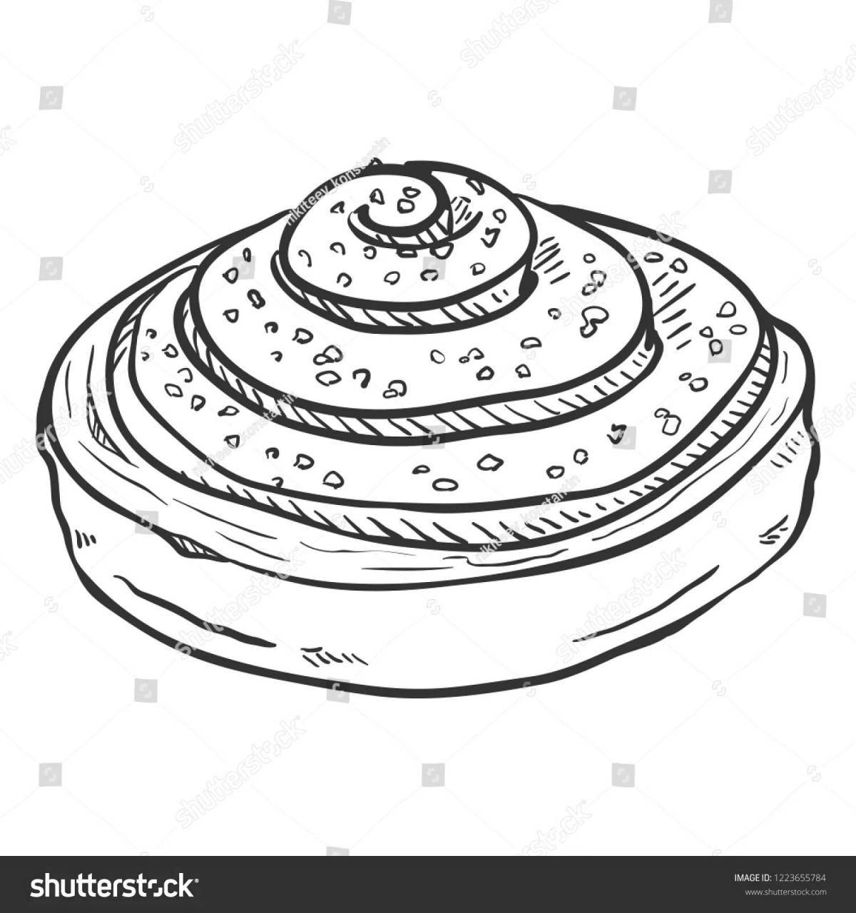 Delicious cheesecake coloring book for kids