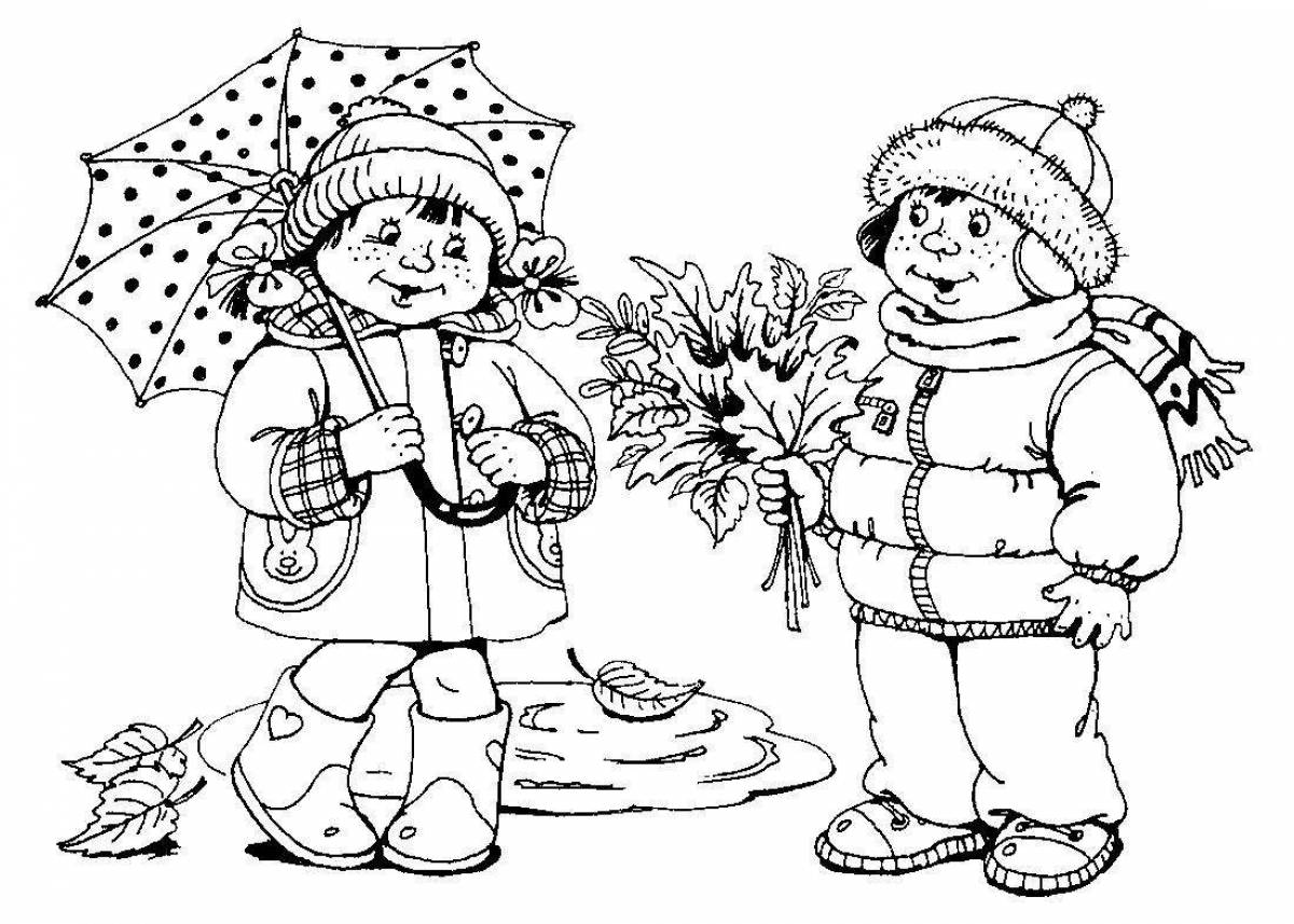 Magic children's coloring book