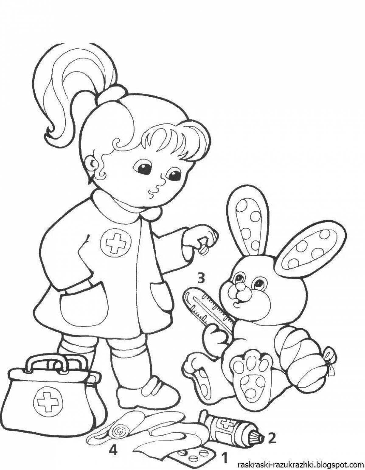 Crazy colors kids coloring book