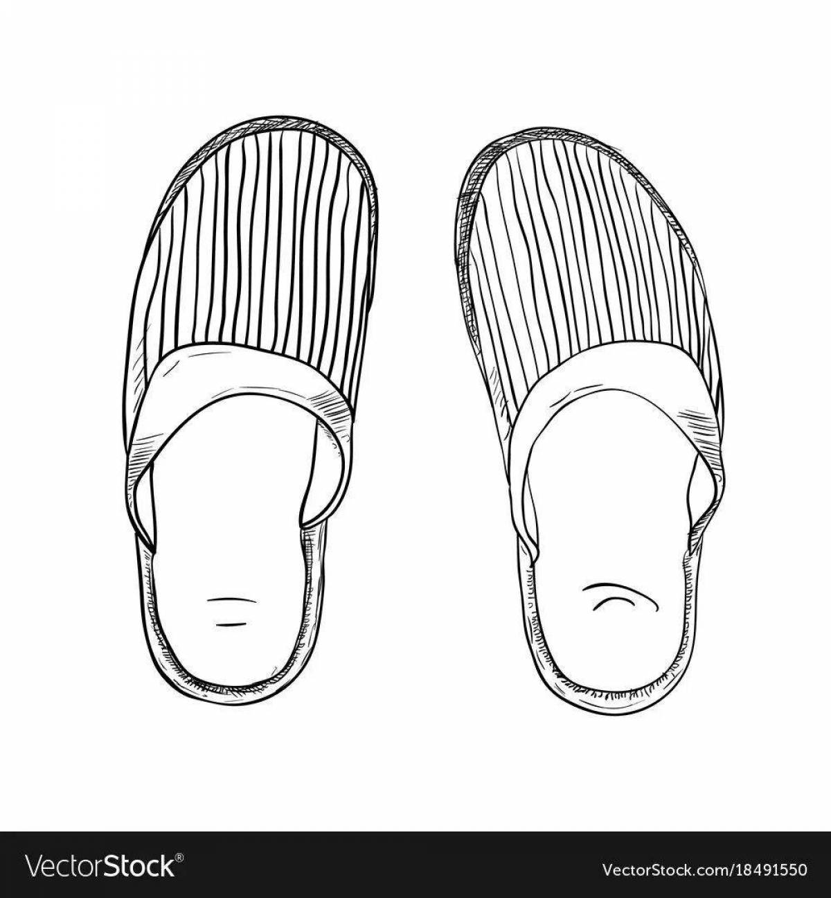 Раскраска superb slippers для малышей