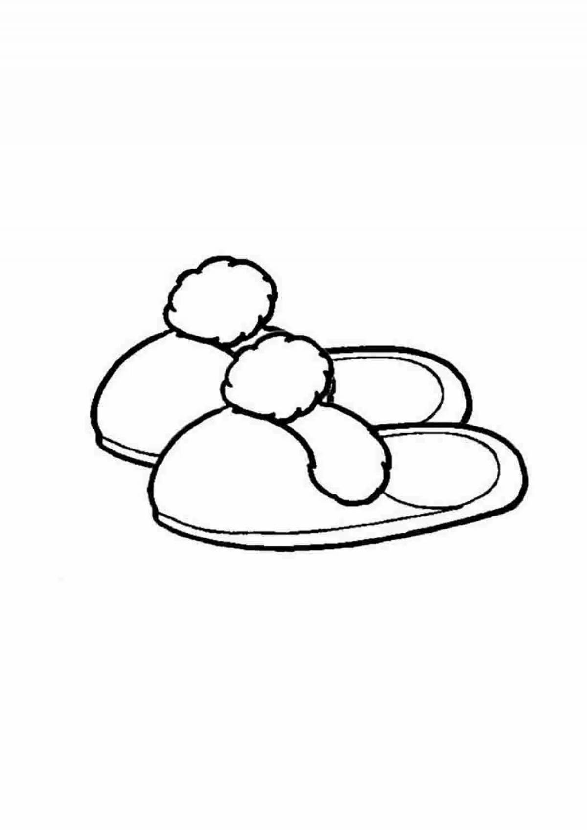 Incredible coloring slippers for juniors