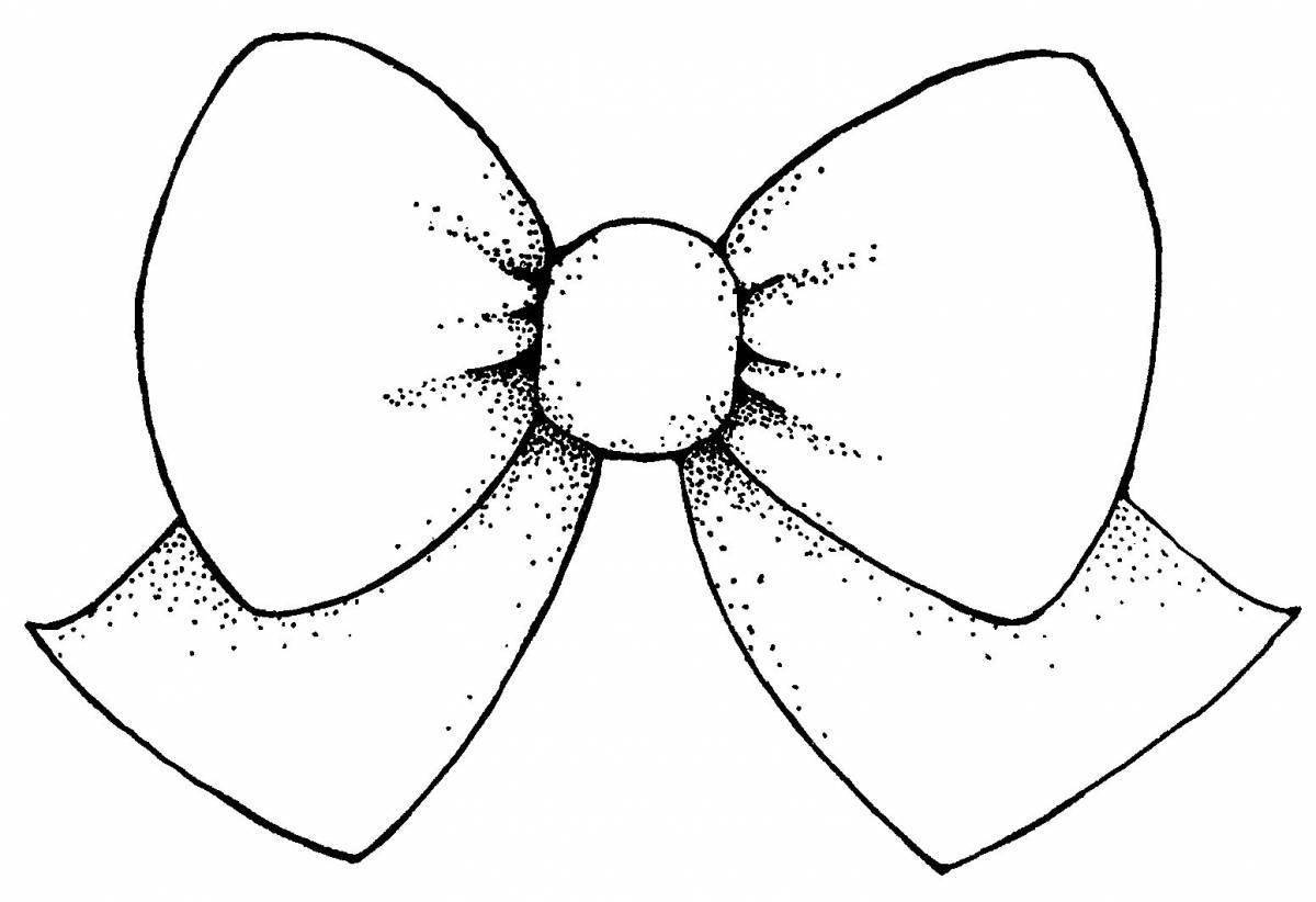 Бант раскраска