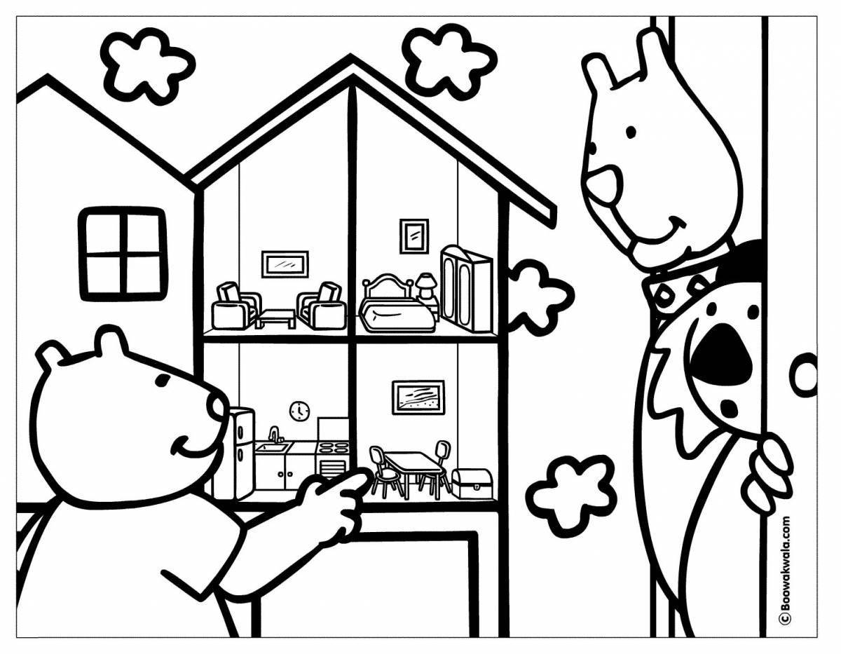 Rampant dollhouse coloring page