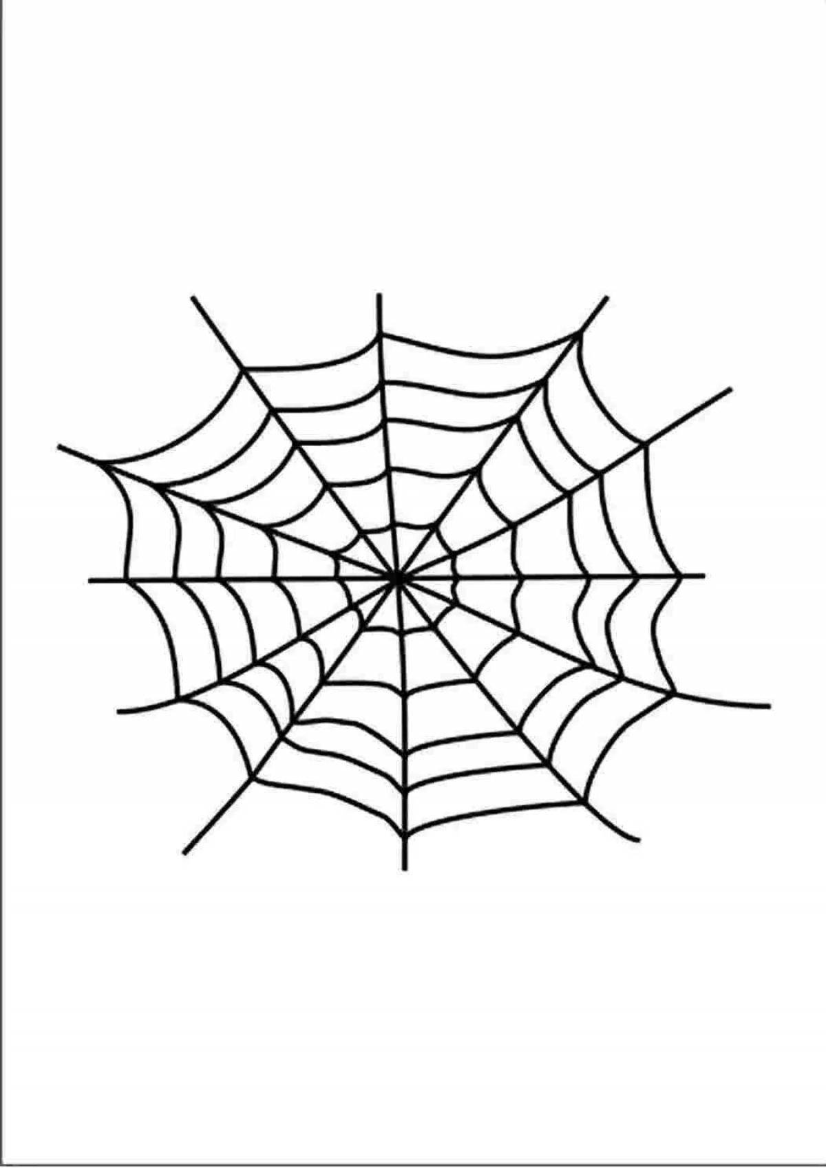 Fascinating web coloring book for kids