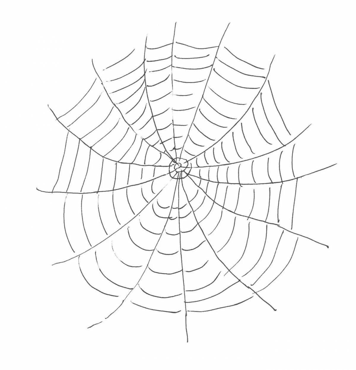 Incredible web coloring book for kids