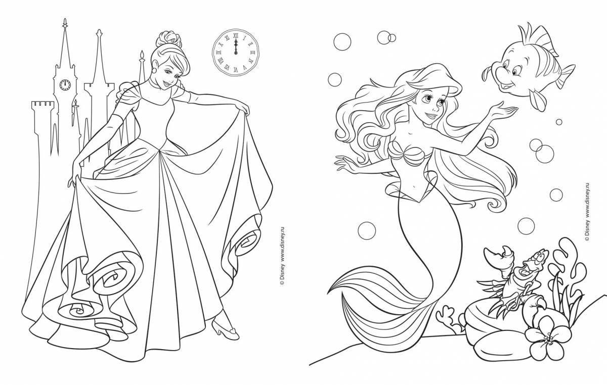 Gorgeous doppelgänger coloring book for girls