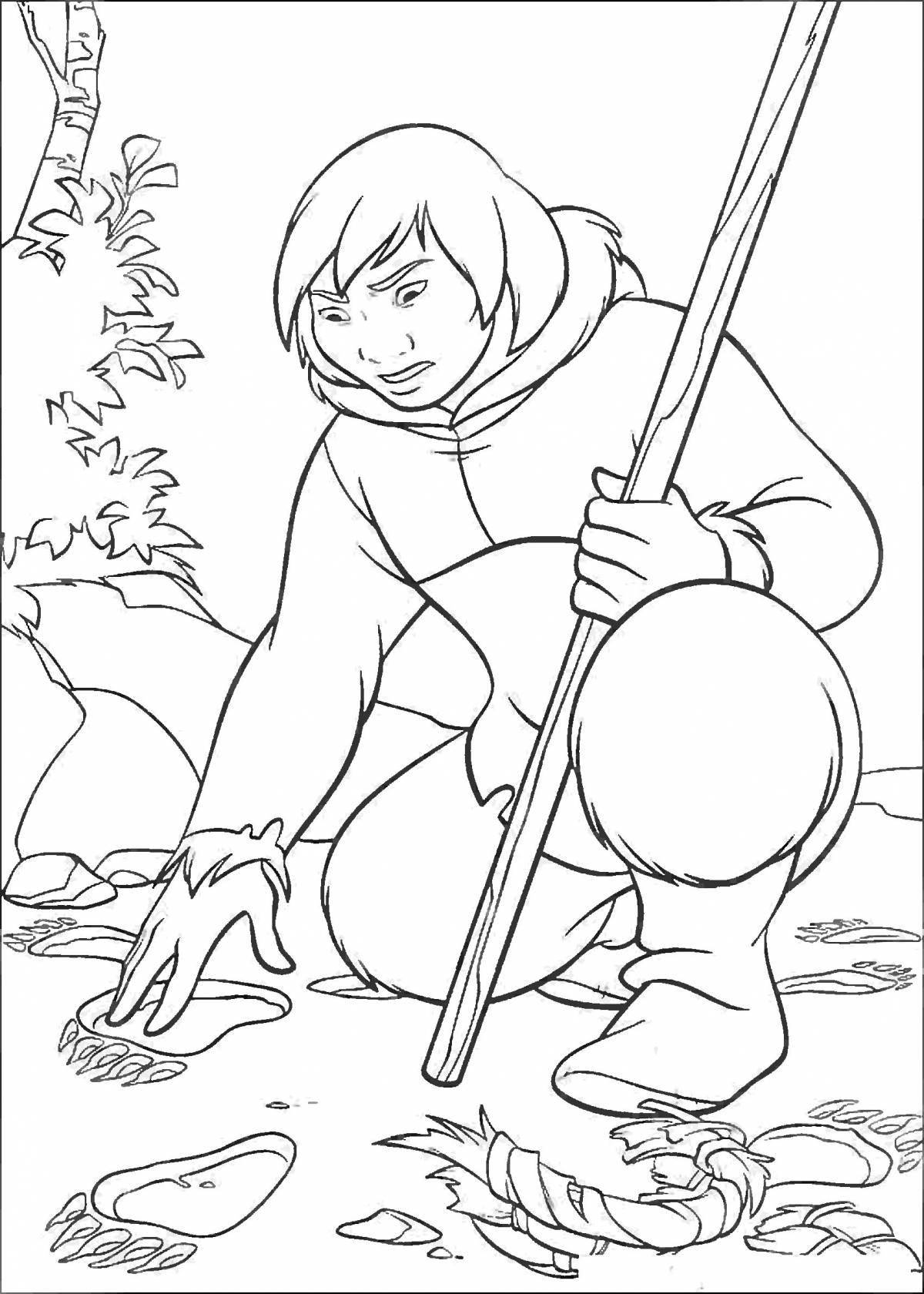 Brilliant hunter coloring pages for kids
