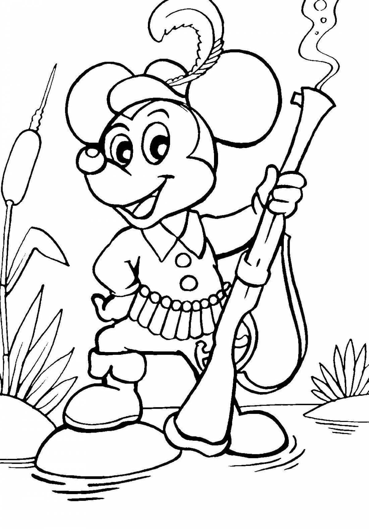 Fantastic hunter coloring book for kids