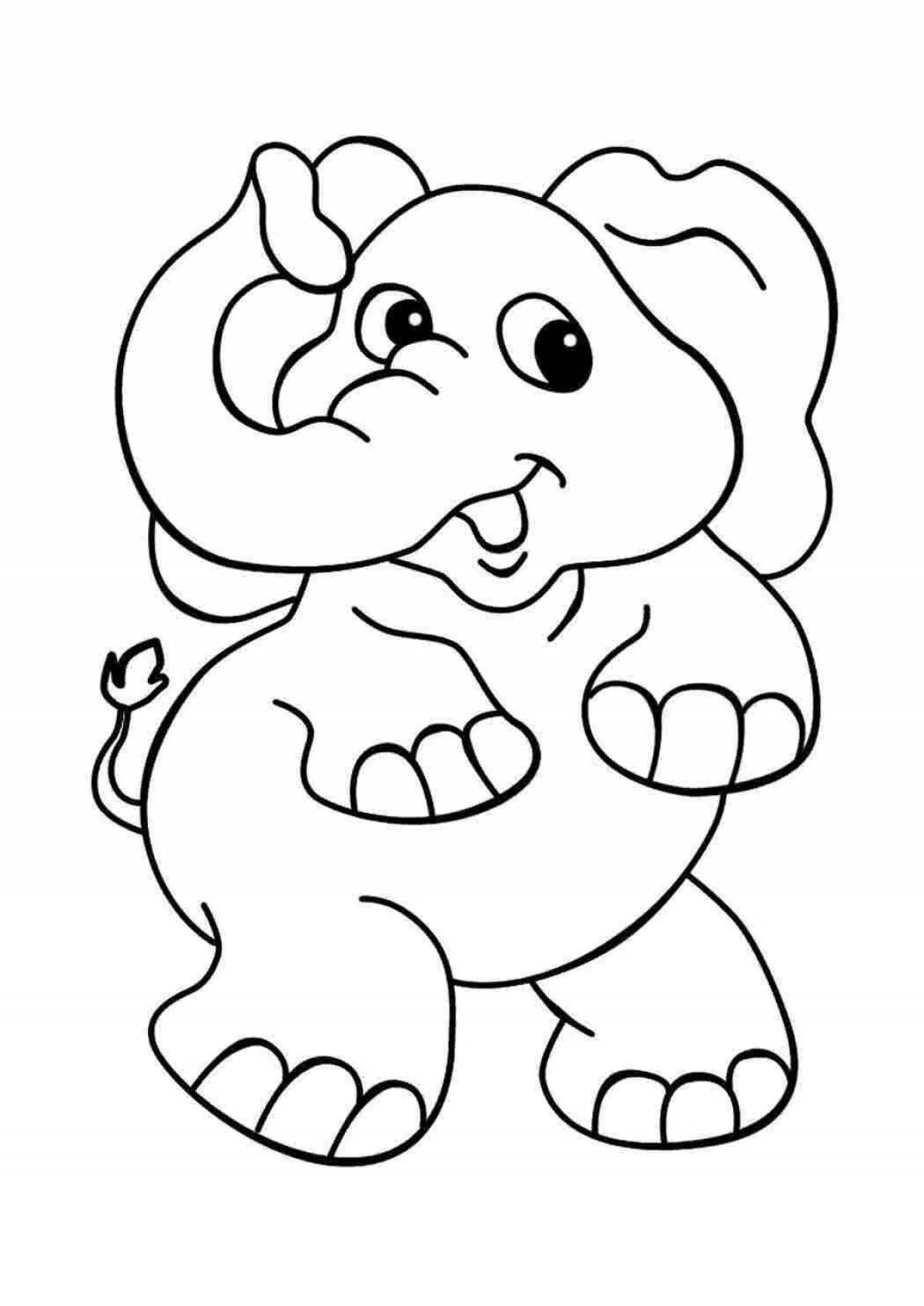 African animals coloring book for children