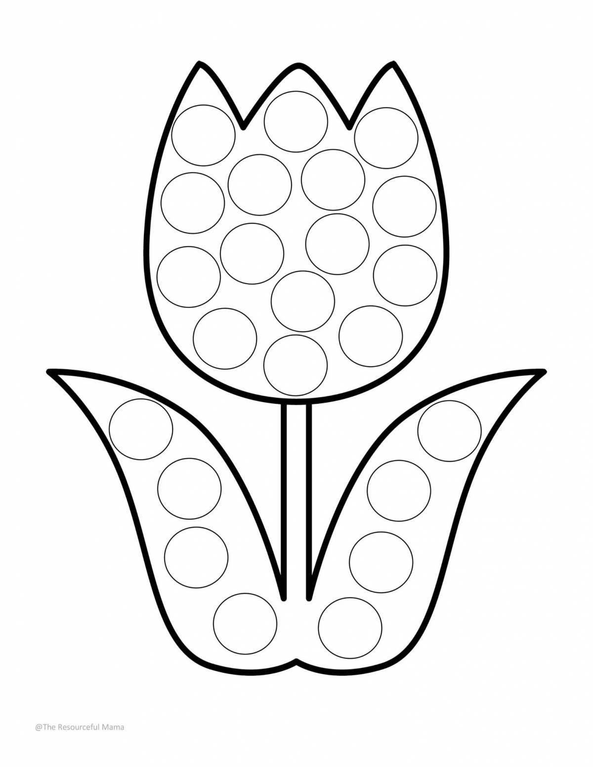 Раскраска Ватными палочками для малышей #1