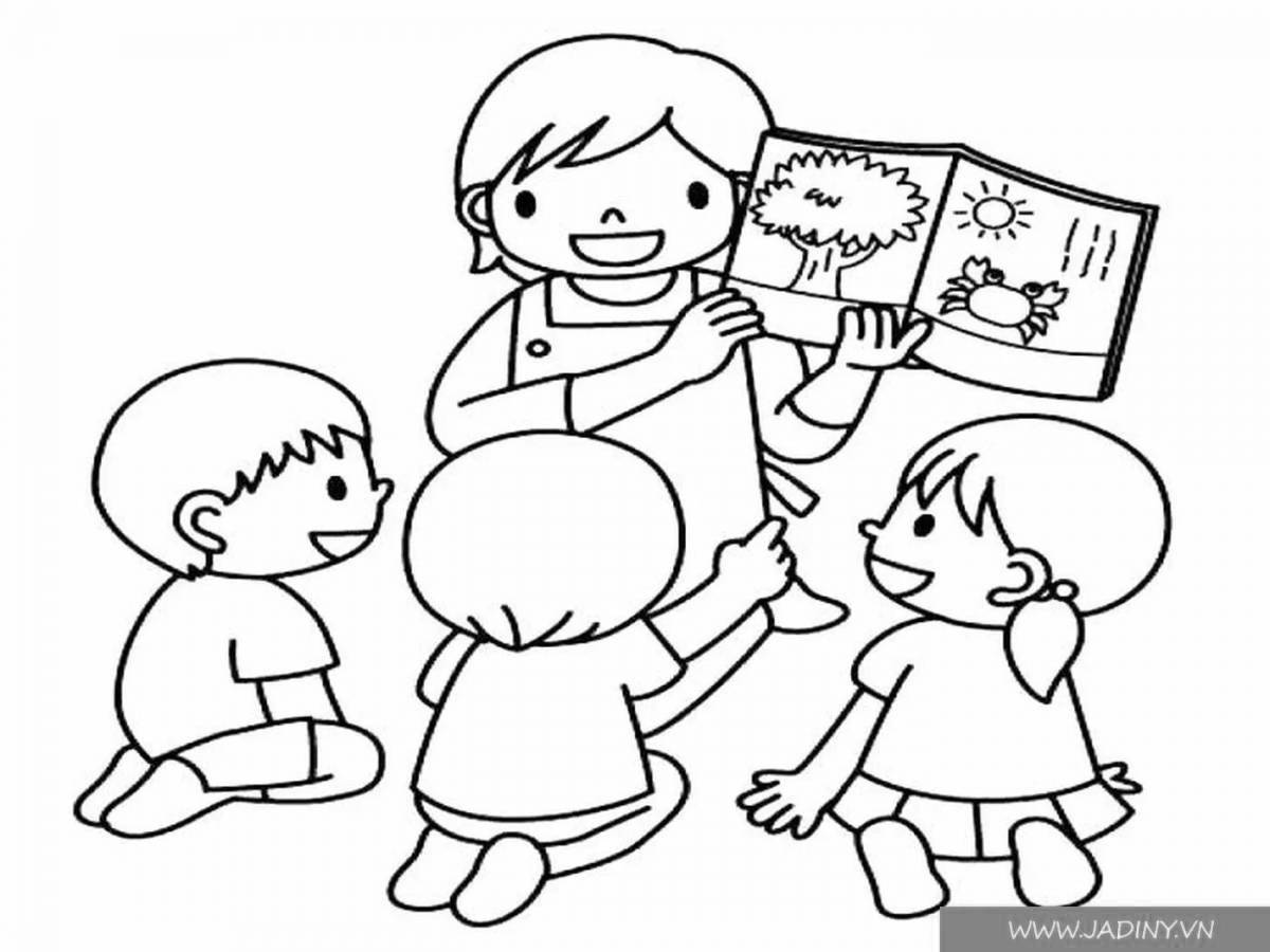 Color-fiesta wednesday coloring page for kids