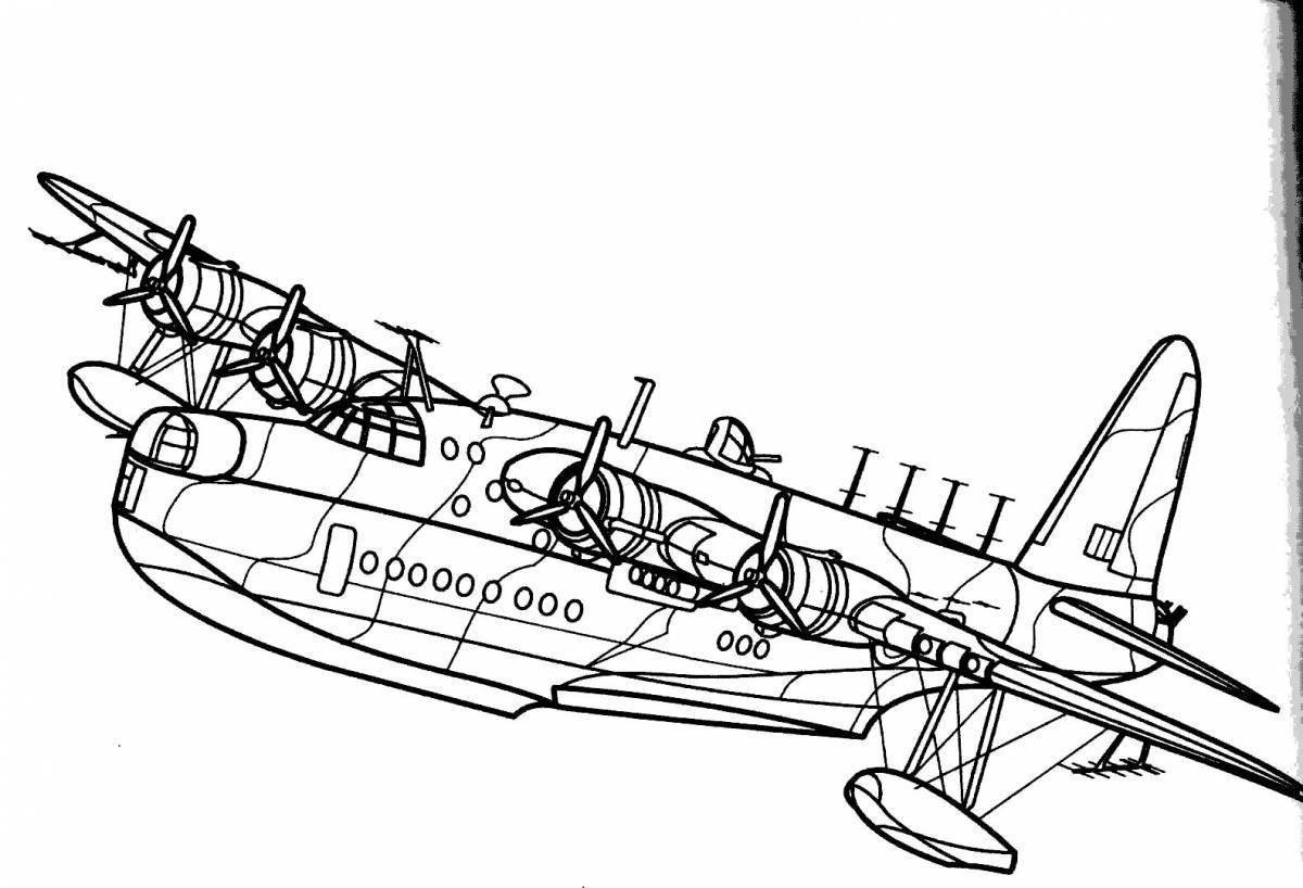 Bomber fun coloring page