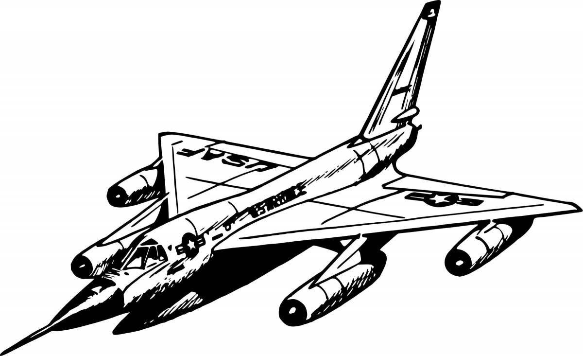 Outstanding bomber coloring pages for boys