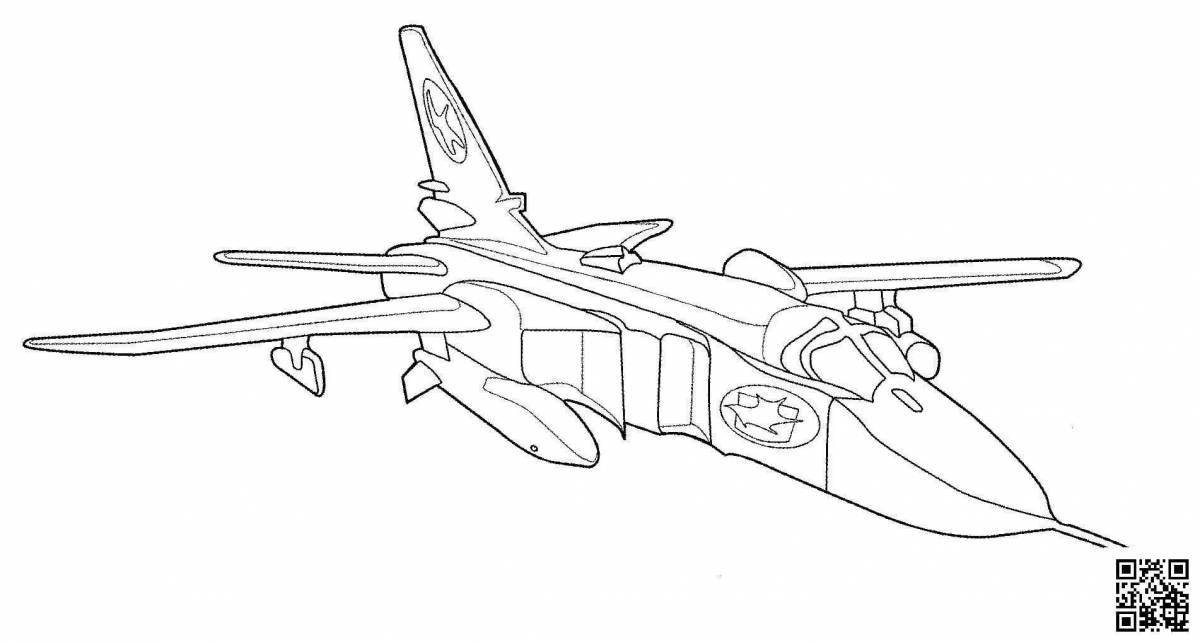 Amazing Bomber Coloring Pages for Boys
