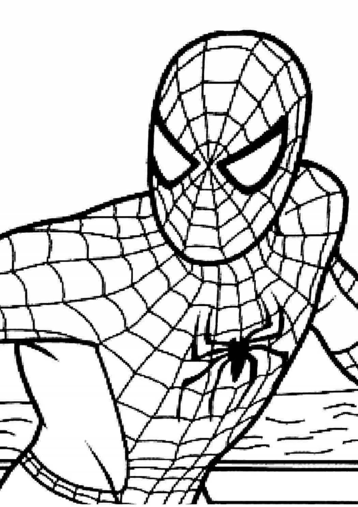 Gorgeous Spider-Man coloring book for kids