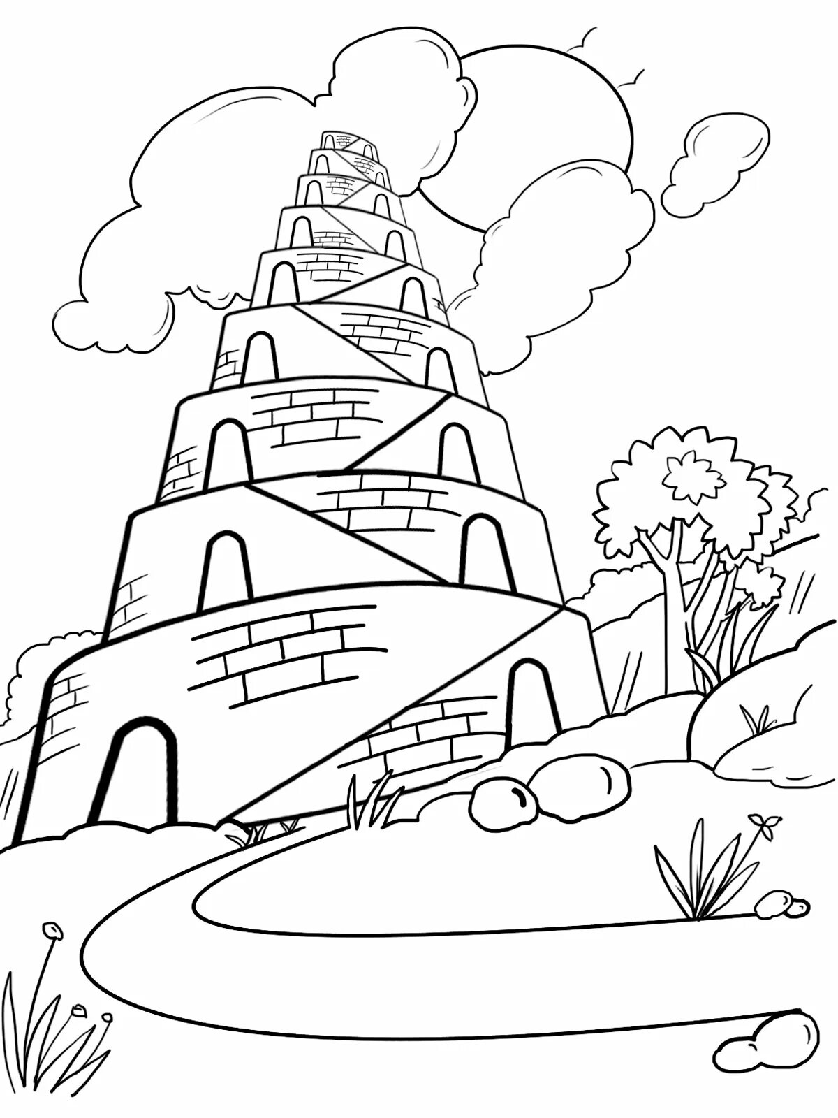 Вавилонская башня для детей #8