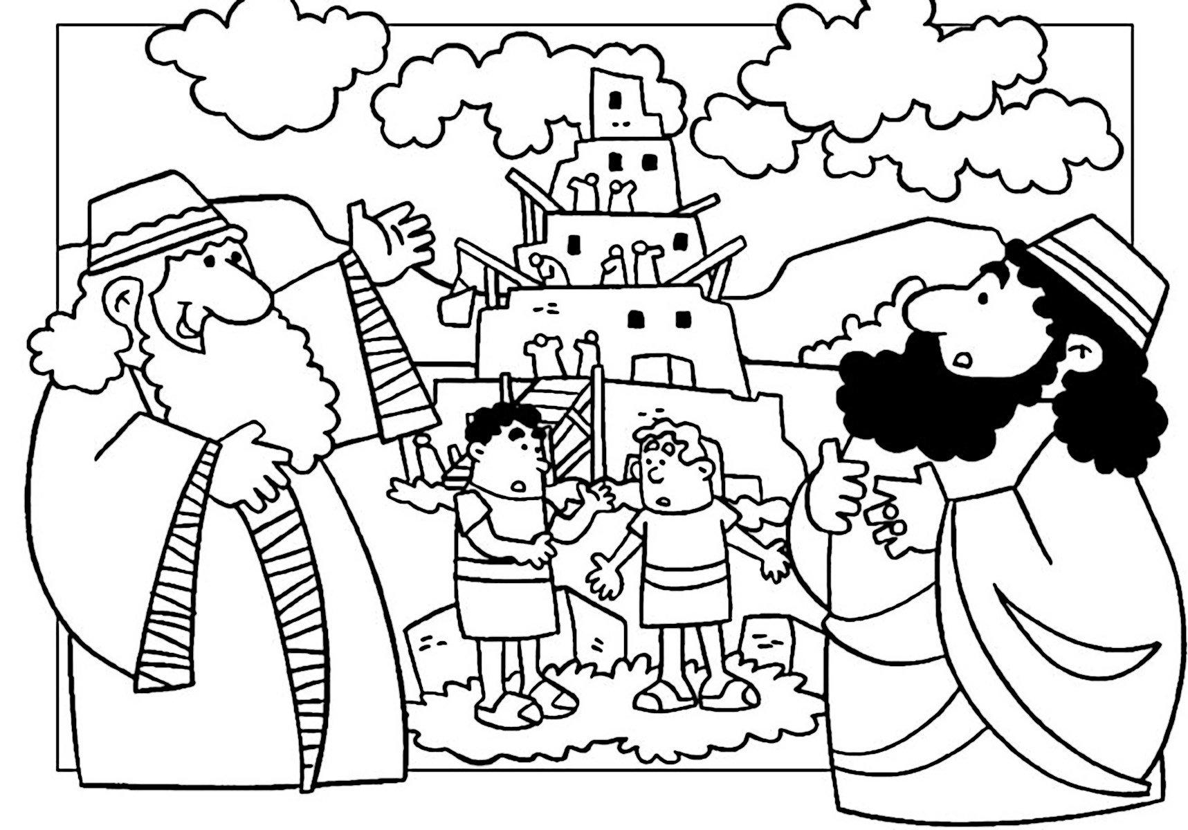 Вавилонская башня для детей #13