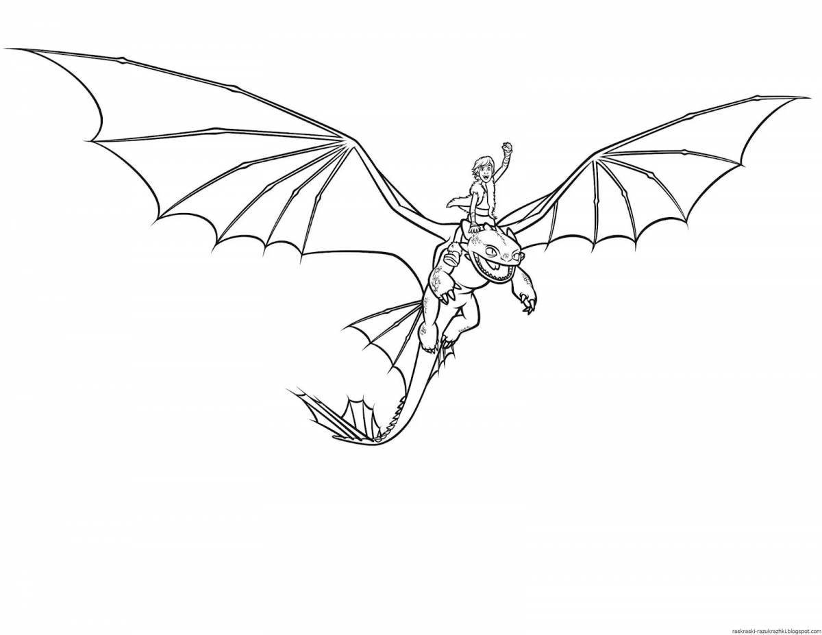 Toothless coloring book for kids