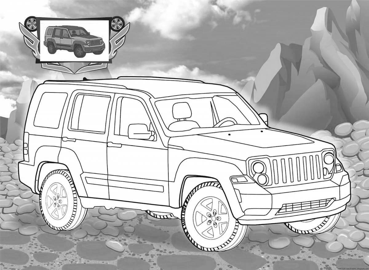 Exciting car coloring pages for boys