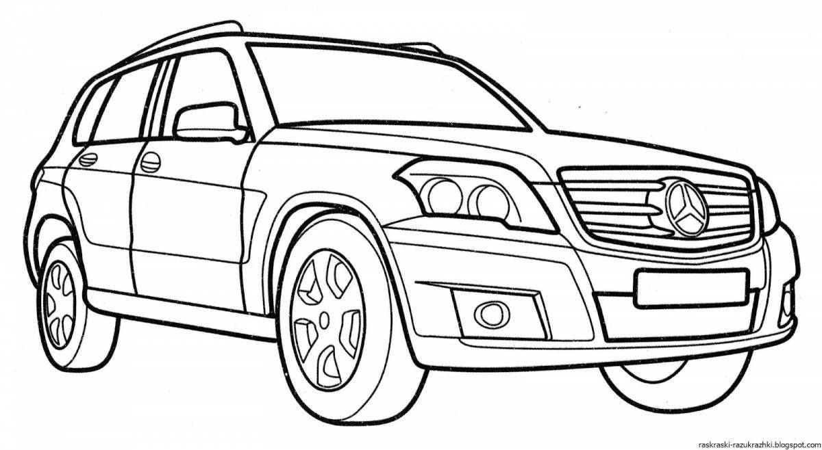 Colored helik cars coloring pages for boys