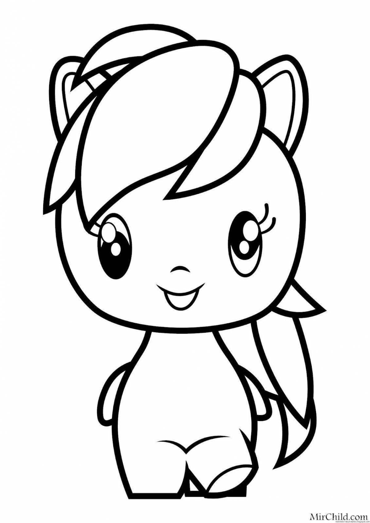Amazing coloring pages for girls, small
