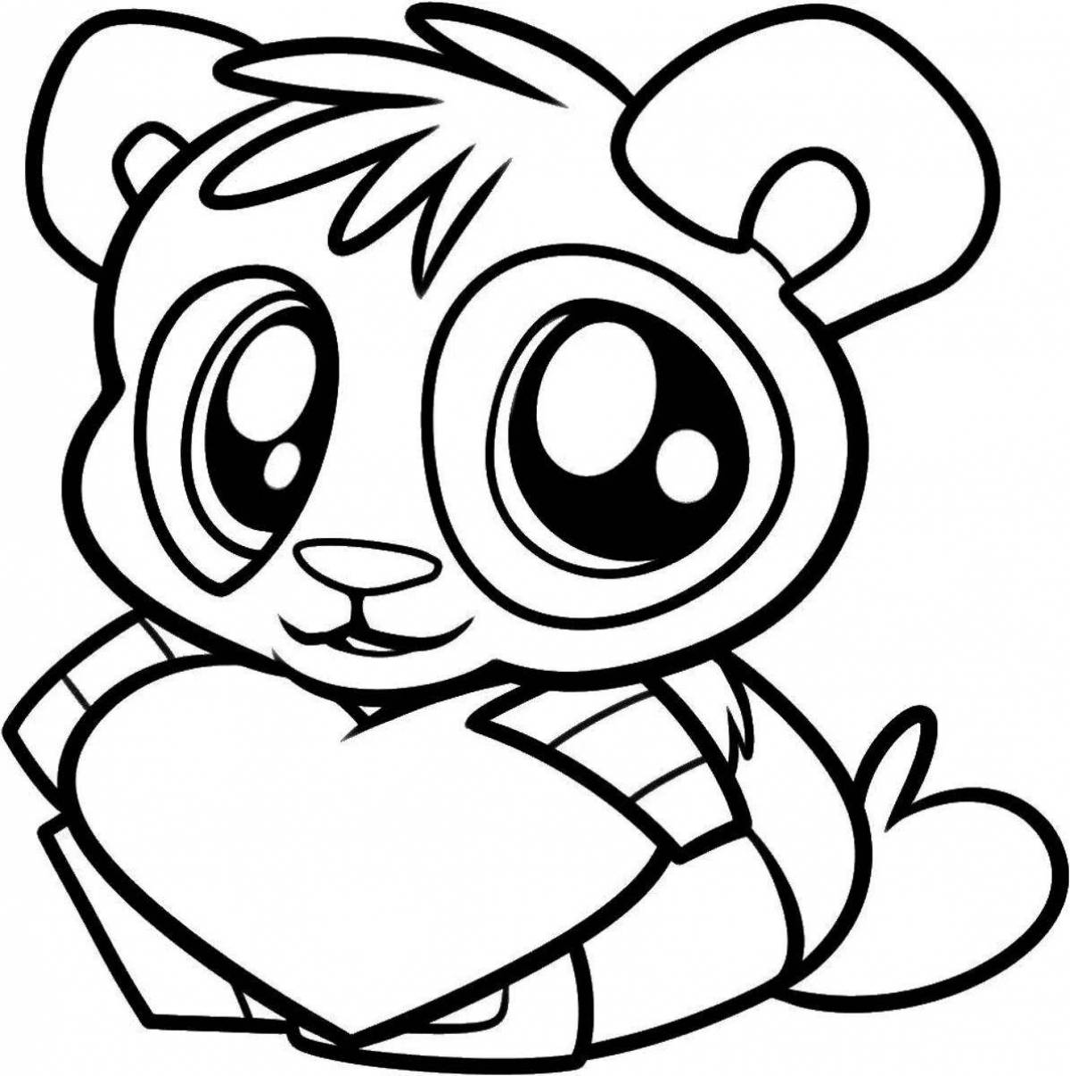 Incredible panda coloring pages for girls