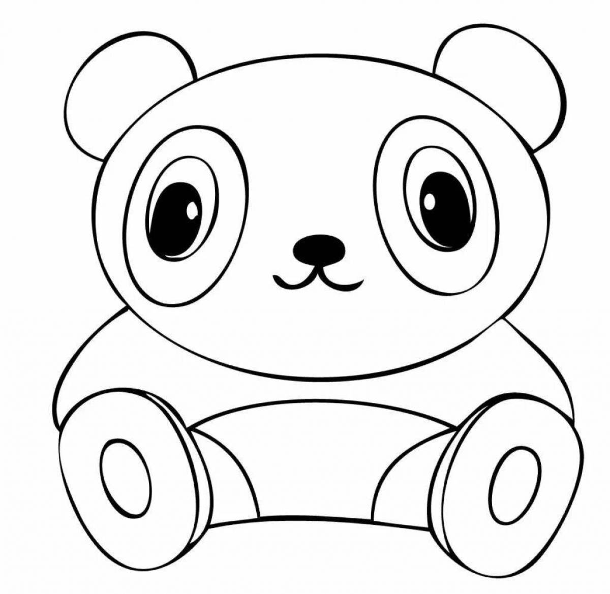 Blessed panda coloring pages for girls