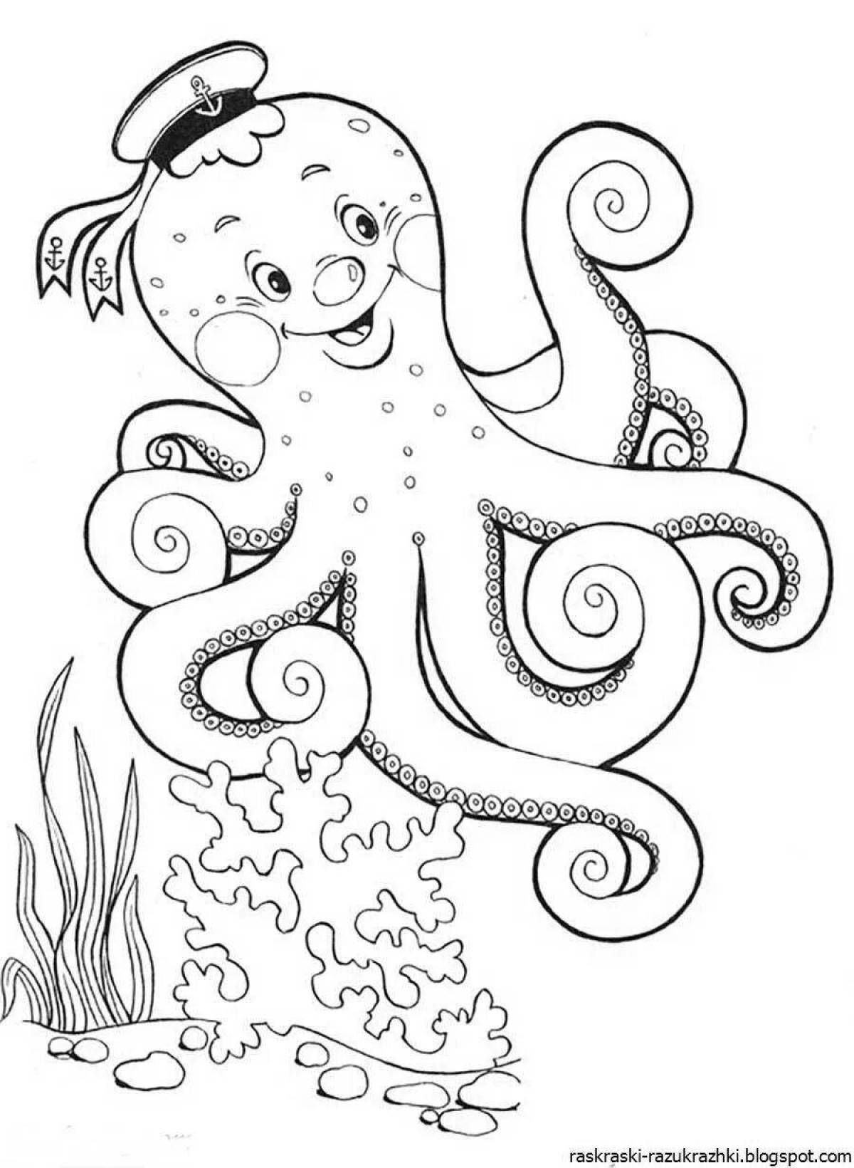 Coloring pages of marine life