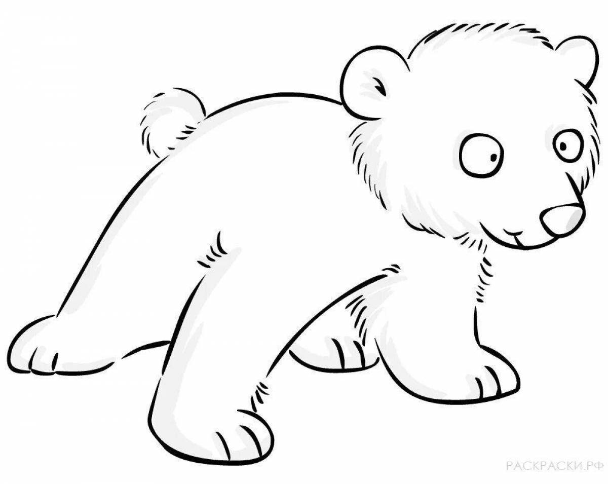 Медведь белый для малышей #1