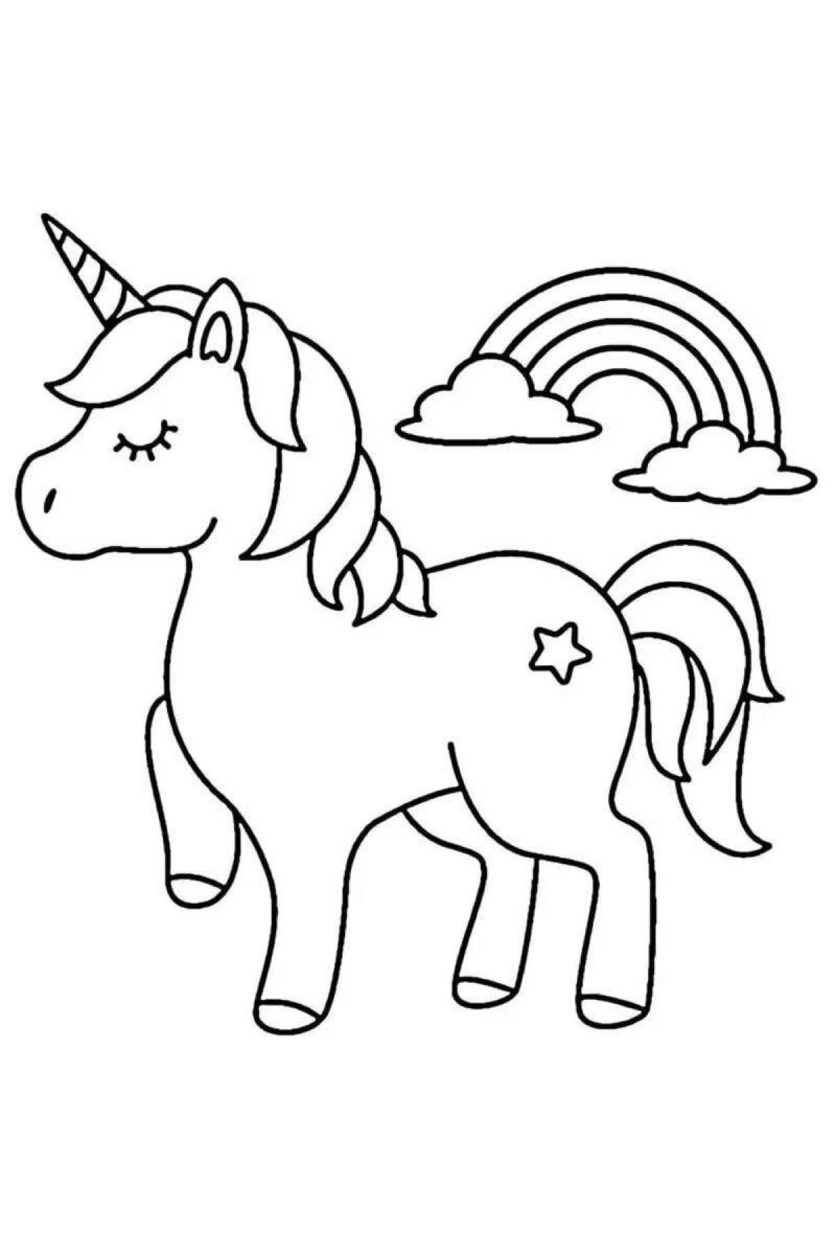 Unicorn drawing for kids #4